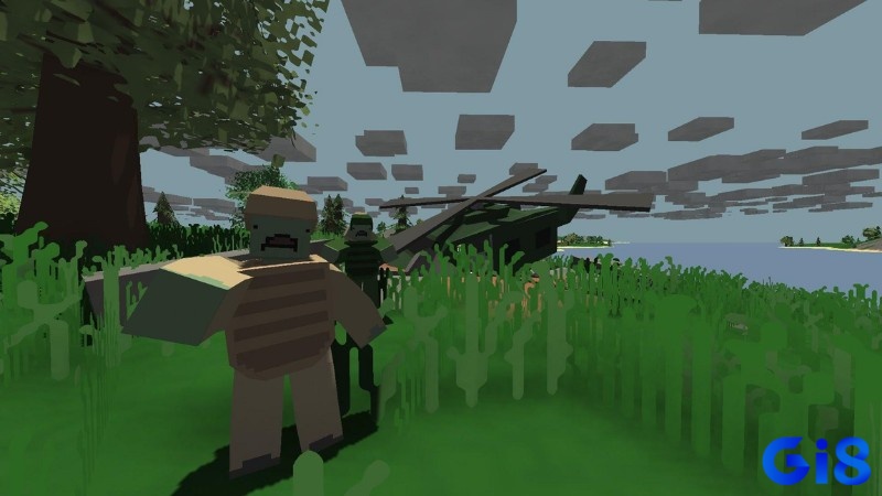 Game Unturned lấy bối cảnh một thế giới bị đại dịch zombie tàn phá